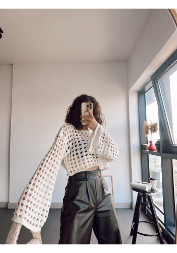 Pullaps Ajurlu Delikli Triko