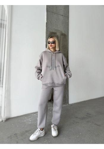 Pullaps Üç İplik Kapşonlu Cepli Takım