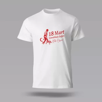 18 Mart Baskılı Tişört 04