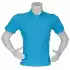 Dry Touch Yağmur Desen Lacoste T-Shirt Turkuaz Mavi M