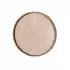 MİMAS186 AHŞAP-BEYAZ PLASTİK KASA DUVAR SAATİ (380 MM)