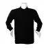 Polo Yaka İki İplik STR Sweatshirt Siyah XL