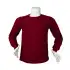 Sıfır Yaka İki İplik STR Sweatshirt Bordo L