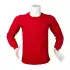 Sıfır Yaka İki İplik STR Sweatshirt Kırmızı M