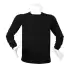 Sıfır Yaka İki İplik STR Sweatshirt Siyah 4XL