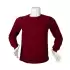 Sweet Sıfır Yaka Uzun Kol - BORDO XXXL