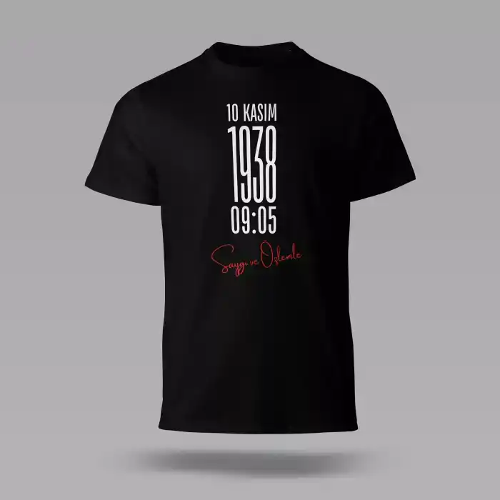 10 Kasım Baskılı Tişört 04 M