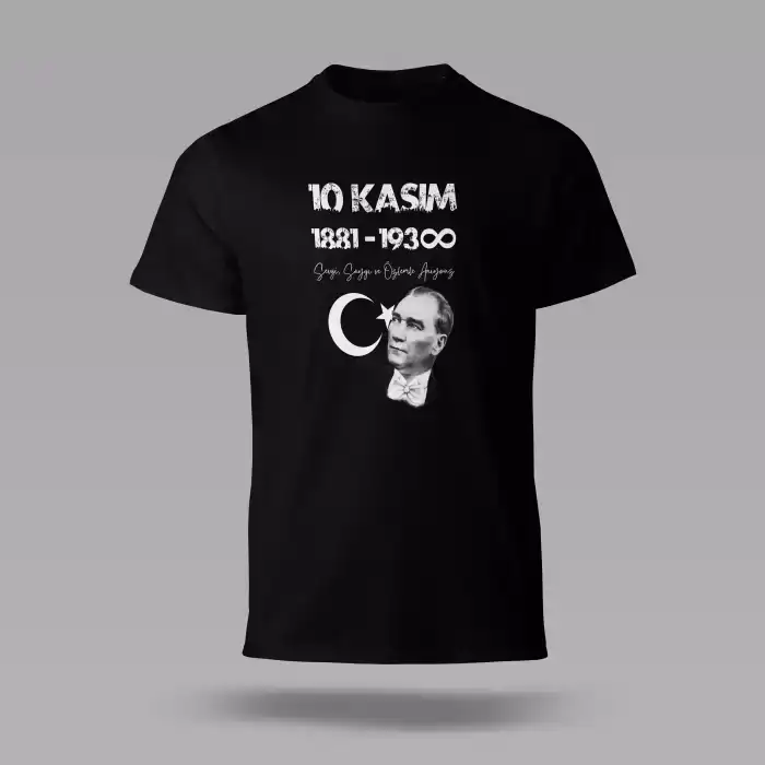 10 Kasım Baskılı Tişört 05 XXL