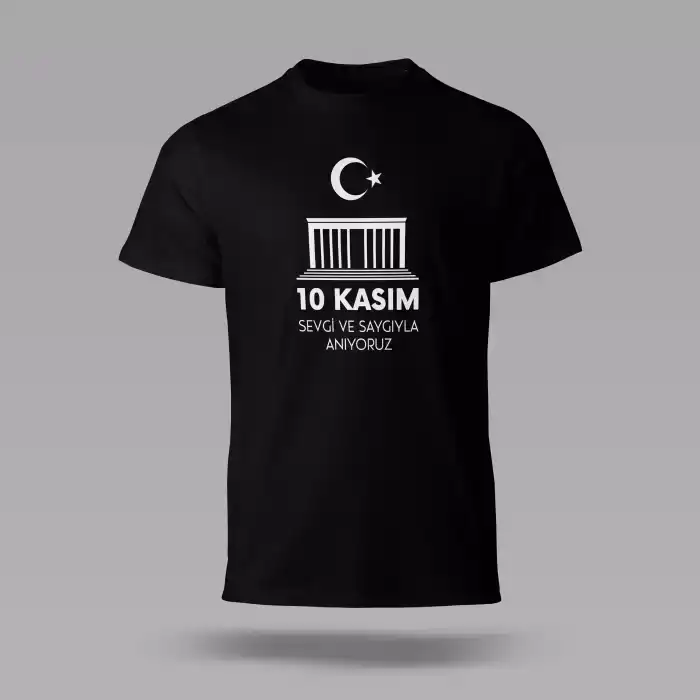10 Kasım Baskılı Tişört 06 L