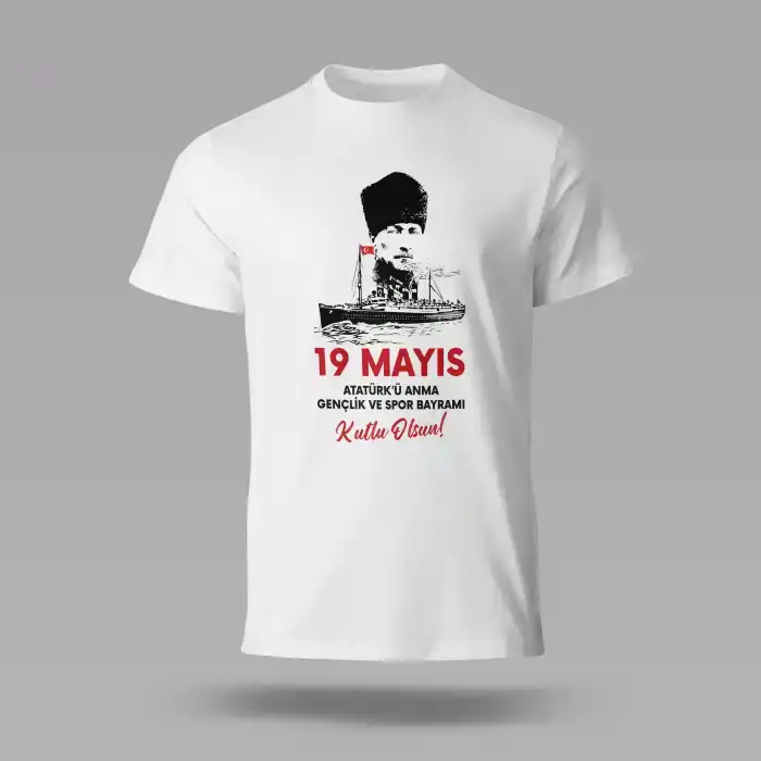 19 Mayıs Baskılı Tişört 03 S