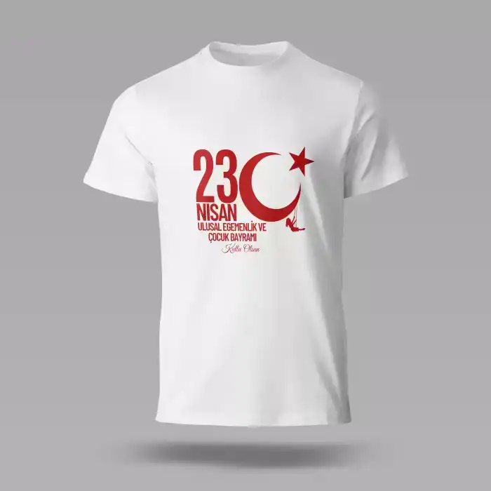 23 Nisan Baskılı Tişört 02 S