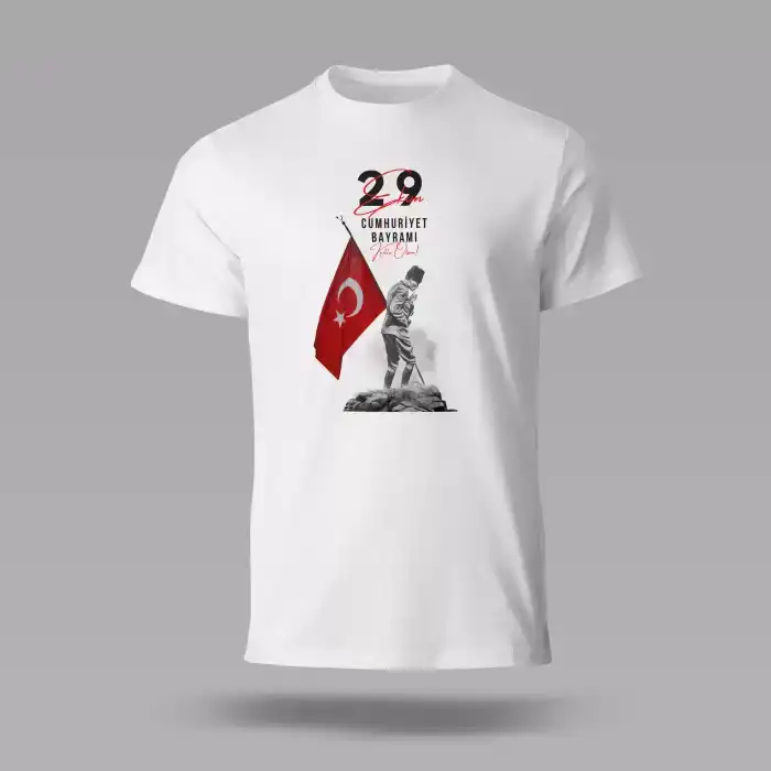 29 Ekim Baskılı Tişört 04 L