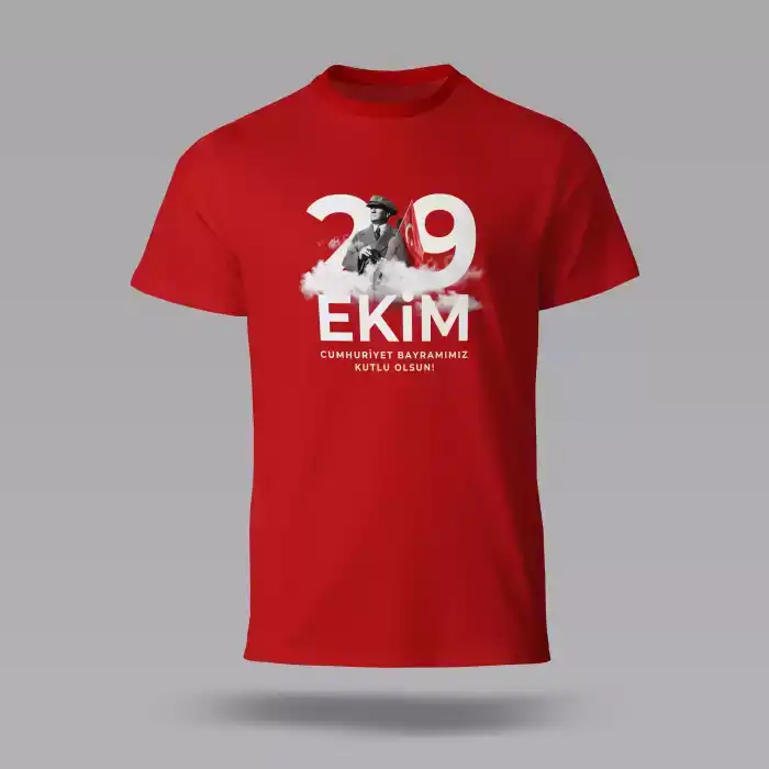 29 Ekim Baskılı Tişört 06 M