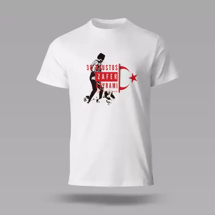30 Ağustos Baskılı Tişört 03 S