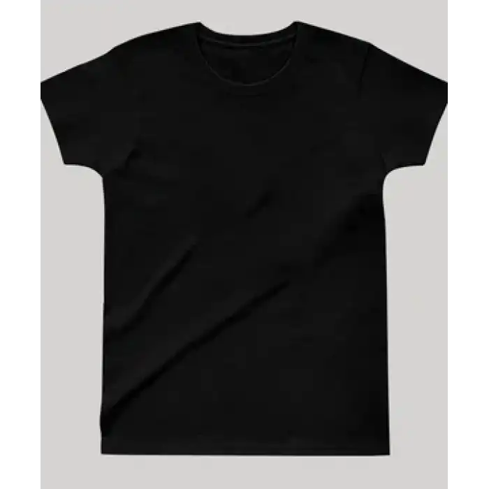 Çocuk Premium Penye T-Shirt Siyah M ( 5-6 Yaş )