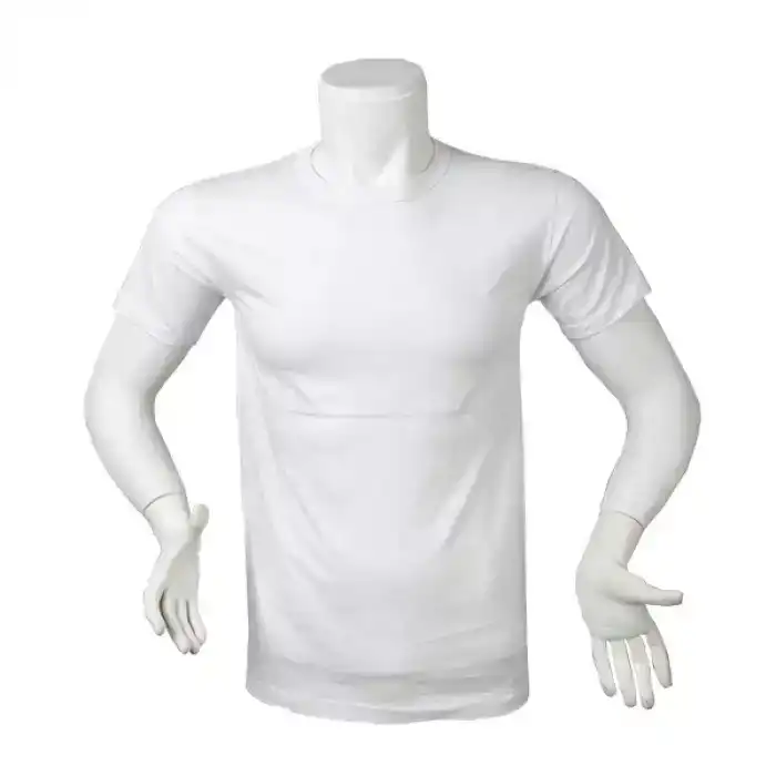 Dry Touch Yağmur Desen Basic T-Shirt Beyaz M