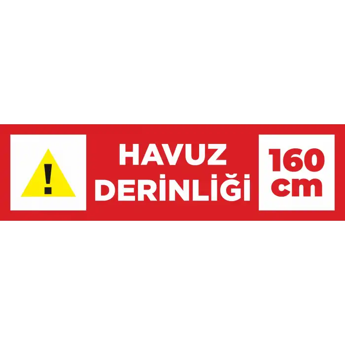 Havuz Derinlik Uyarısı - 2