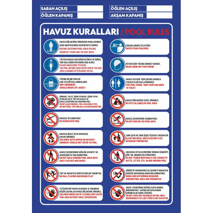 Havuz Kuralları - 1