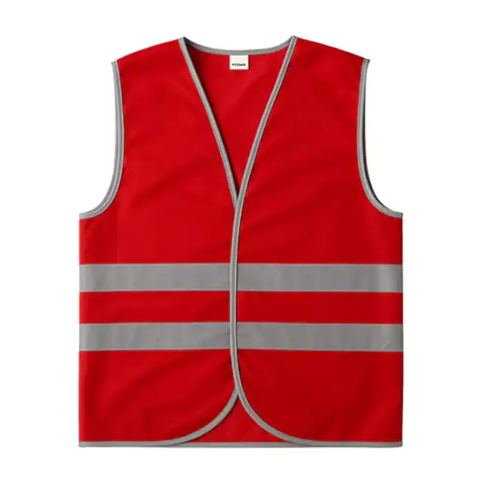 İşçi İkaz Yeleği Bordo XL