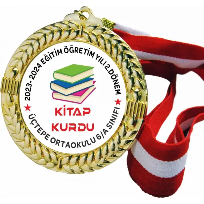 Kişiye Özel Kitap Kurdu Madalyası