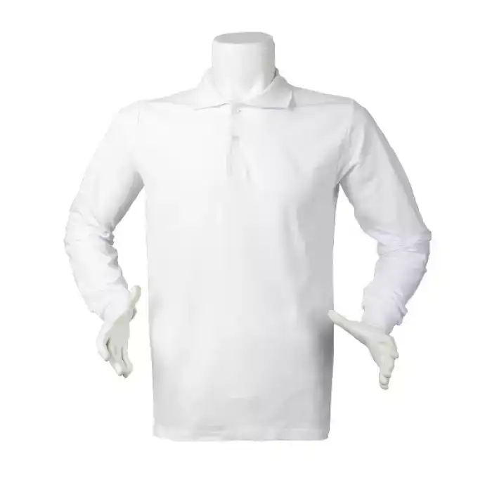 Lacoste Polo Yaka Uzun Kol - BEYAZ L