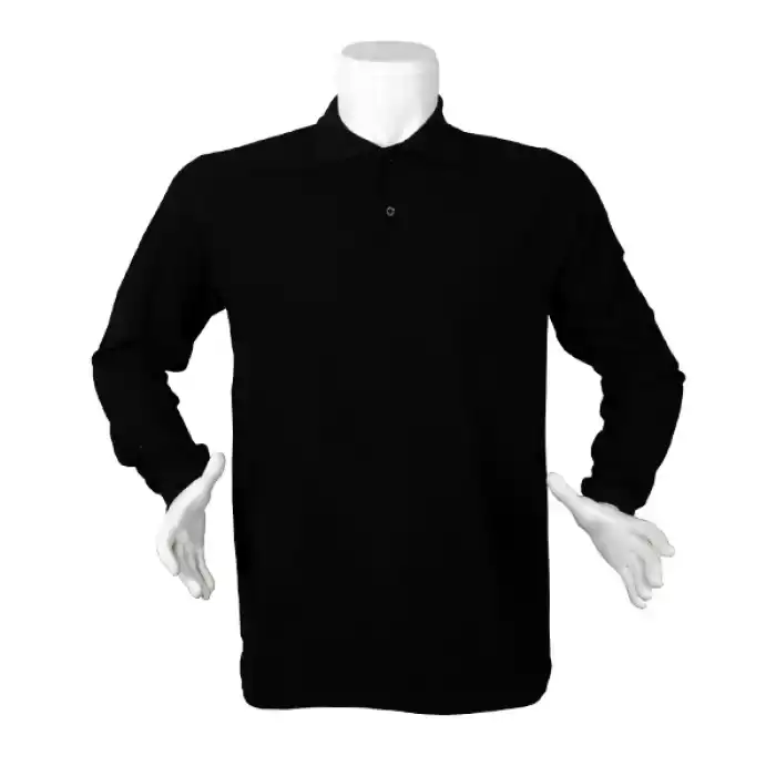 Lacoste Polo Yaka Uzun Kol - SİYAH S