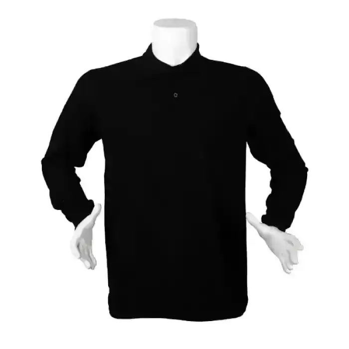 Lacoste Polo Yaka Uzun Kol - SİYAH XL