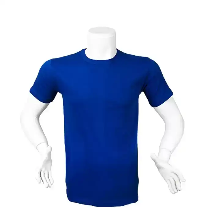 Penye T-Shirt - SAKS MAVİ XXXL