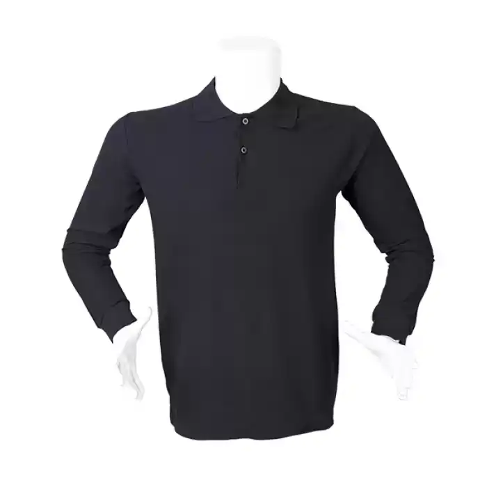 Polo Yaka Sweet Uzun Kol - LACİVERT XXXL