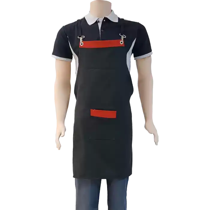 Premium KA Önlük Kırmızı-Siyah