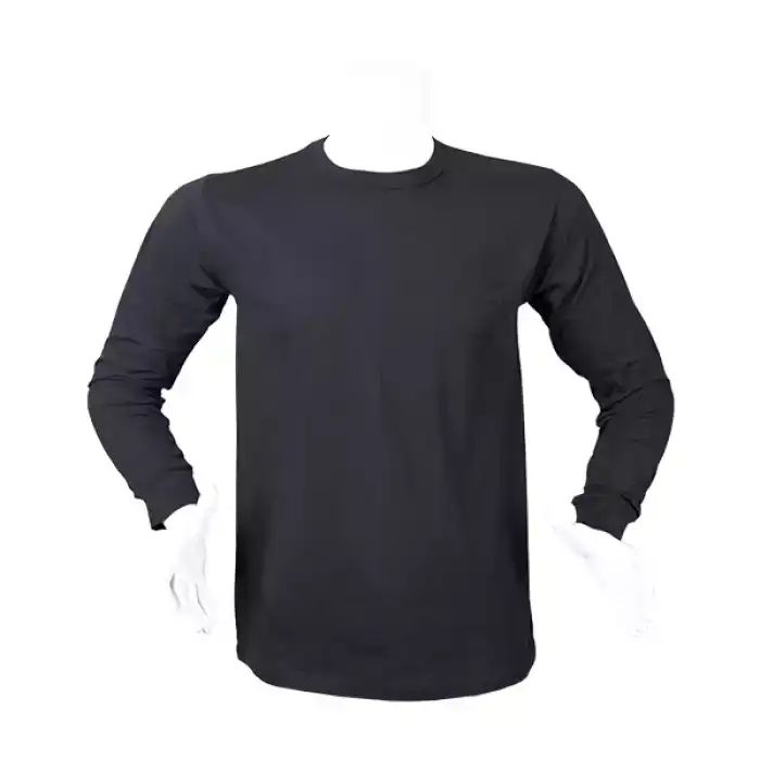 Sıfır Yaka İki İplik STR Sweatshirt Lacivert XL