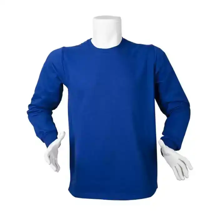 Sıfır Yaka İki İplik STR Sweatshirt Saks Mavisi XL