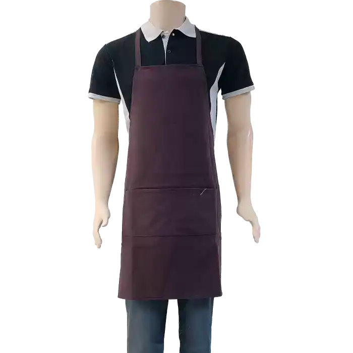 Standart Boydan Askılı Önlük Bordo