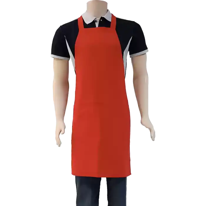 Standart Boydan Askılı Önlük Kırmızı