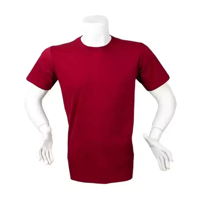 Standart Penye T-Shirt Bordo 3XL