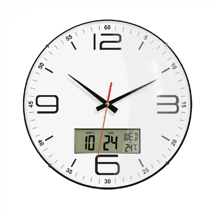 ZEUS507 PLASTİK KASA DUVAR SAATİ (350 MM)