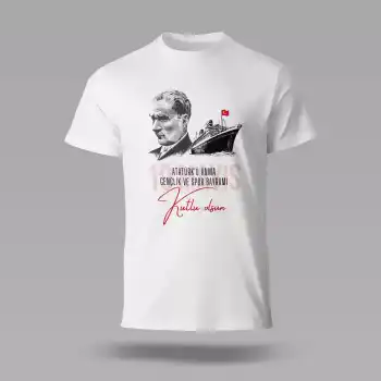 19 Mayıs Baskılı Tişört 05 XL