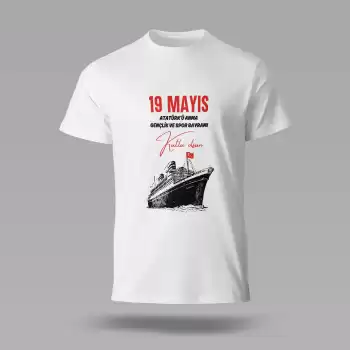 19 Mayıs Baskılı Tişört 06