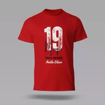 19 Mayıs Baskılı Tişört 09