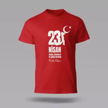 23 Nisan Baskılı Tişört 12 XL