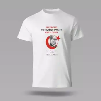 29 Ekim Baskılı Tişört 02 XXL