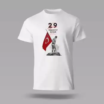 29 Ekim Baskılı Tişört 04 XXL