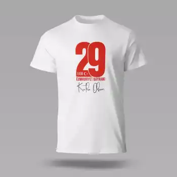 29 Ekim Baskılı Tişört XL