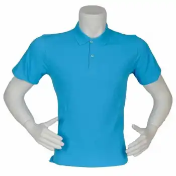 Dry Touch Yağmur Desen Lacoste T-Shirt Turkuaz Mavi M