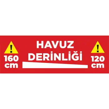 Havuz Derinlik Uyarısı