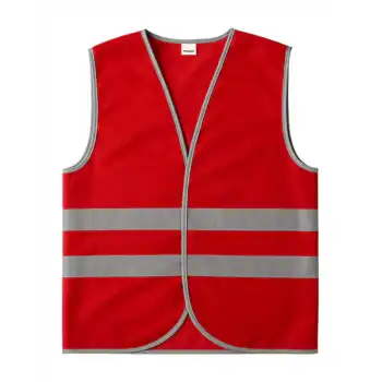 İşçi İkaz Yeleği Bordo XL