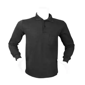Polo Yaka Sweet Uzun Kol - ANTRASİT XXXL