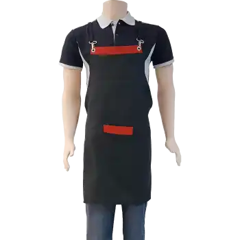 Premium KA Önlük Kırmızı-Siyah