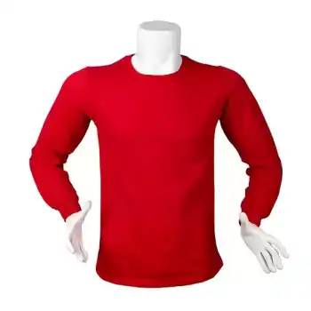 Sıfır Yaka İki İplik STR Sweatshirt Kırmızı 4XL