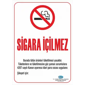 Sigara İçilmez